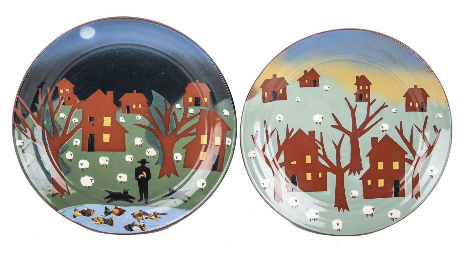VAUGHN SMITH: TWO RURAL POTTERY DISHES (1 of 8)