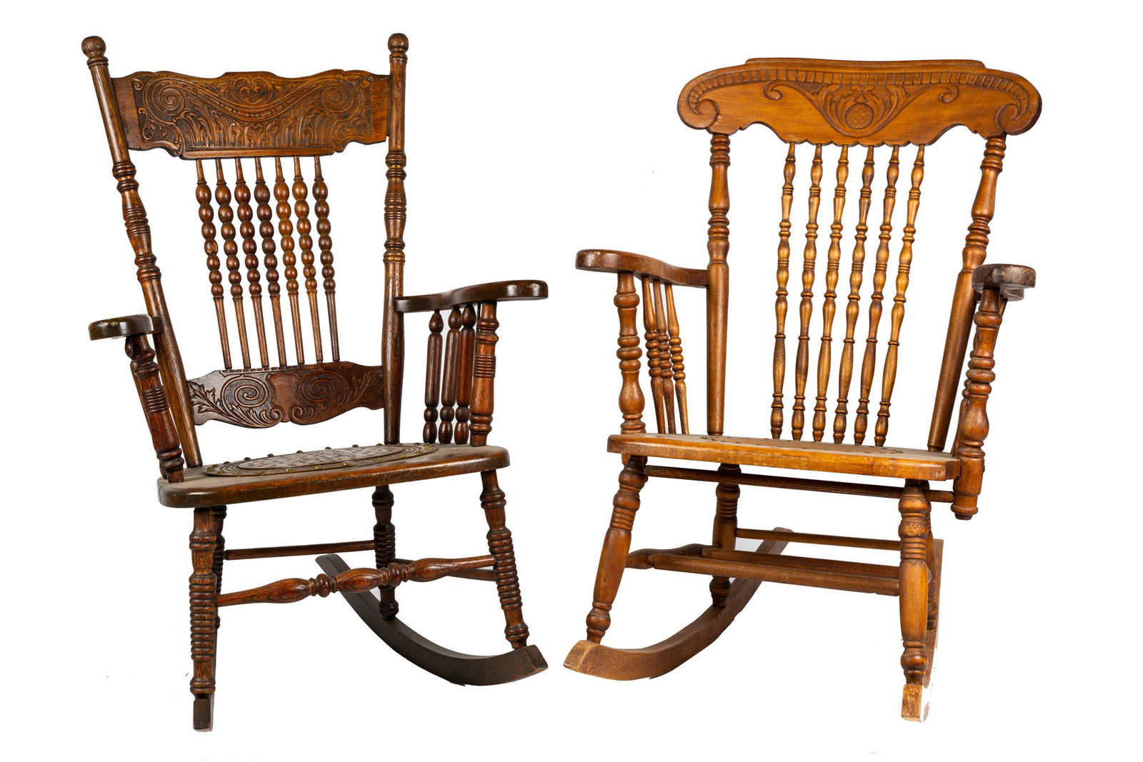 TWO ASSORTED VICTORIAN ROCKING CHAIRS (1 of 14)