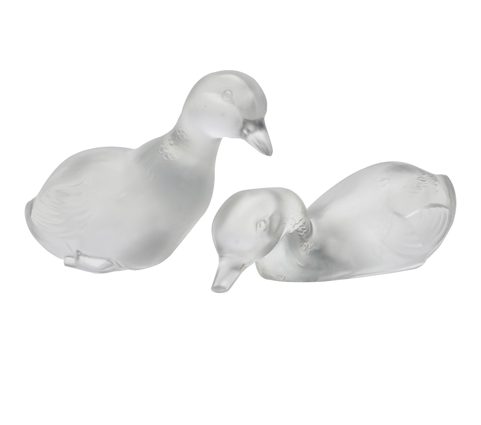 TWO BACCARAT CRYSTAL DUCKS (1 of 12)