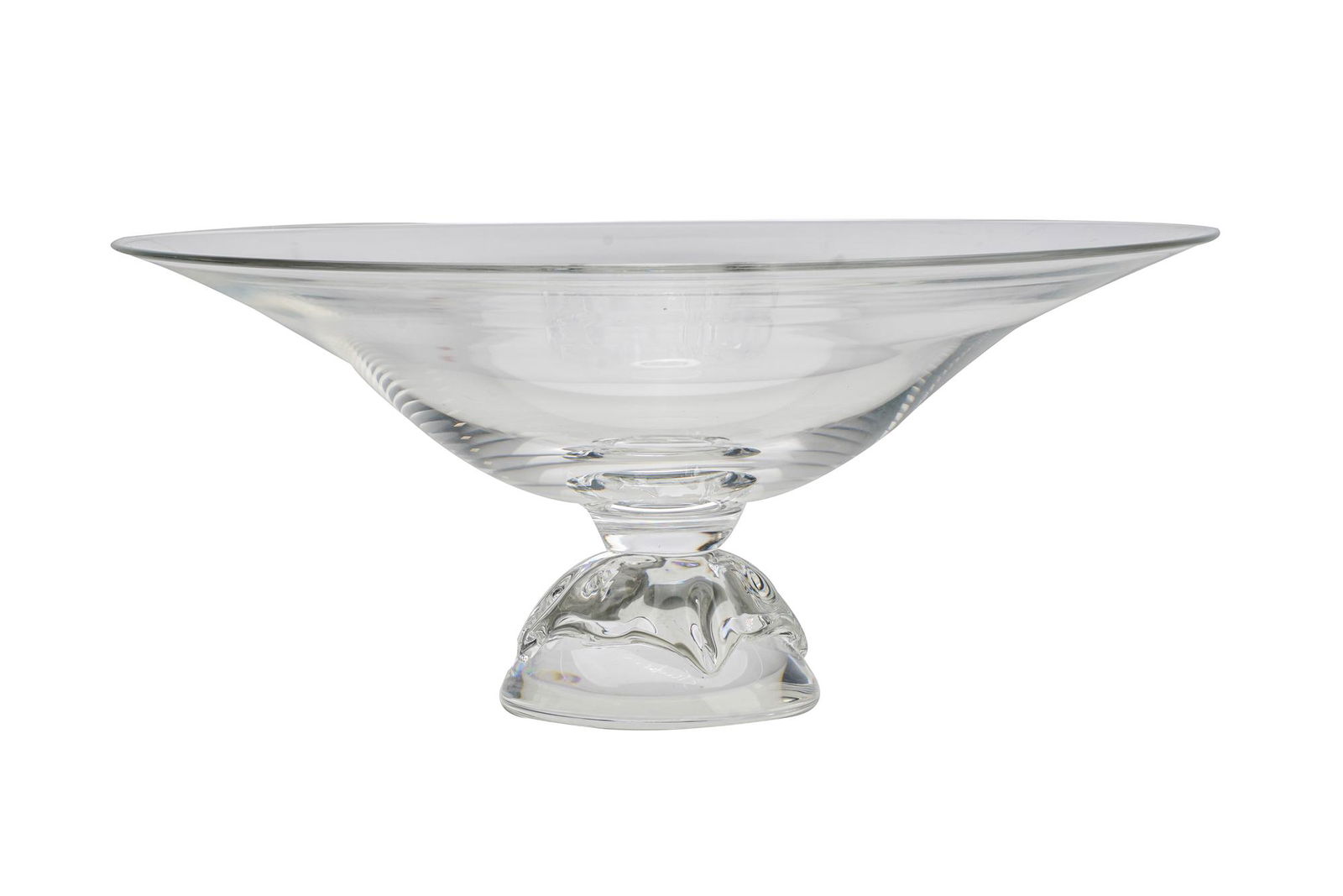 STEUBEN GLASS FOOTED CENTERBOWL (1 of 8)