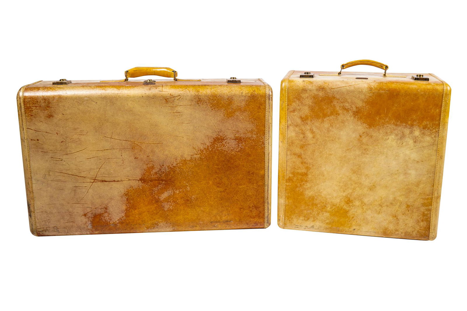 TWO HARTMANN LEATHER SUITCASES (1 of 6)