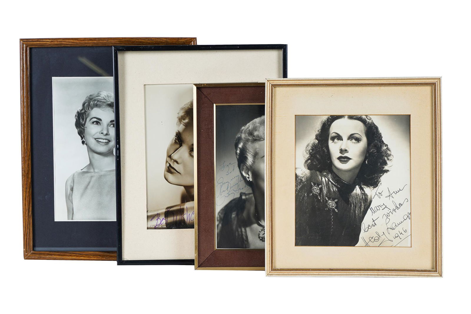 FOUR AUTOGRAPHED PHOTOGRAPHS OF HOLLYWOOD STARS (1 of 8)