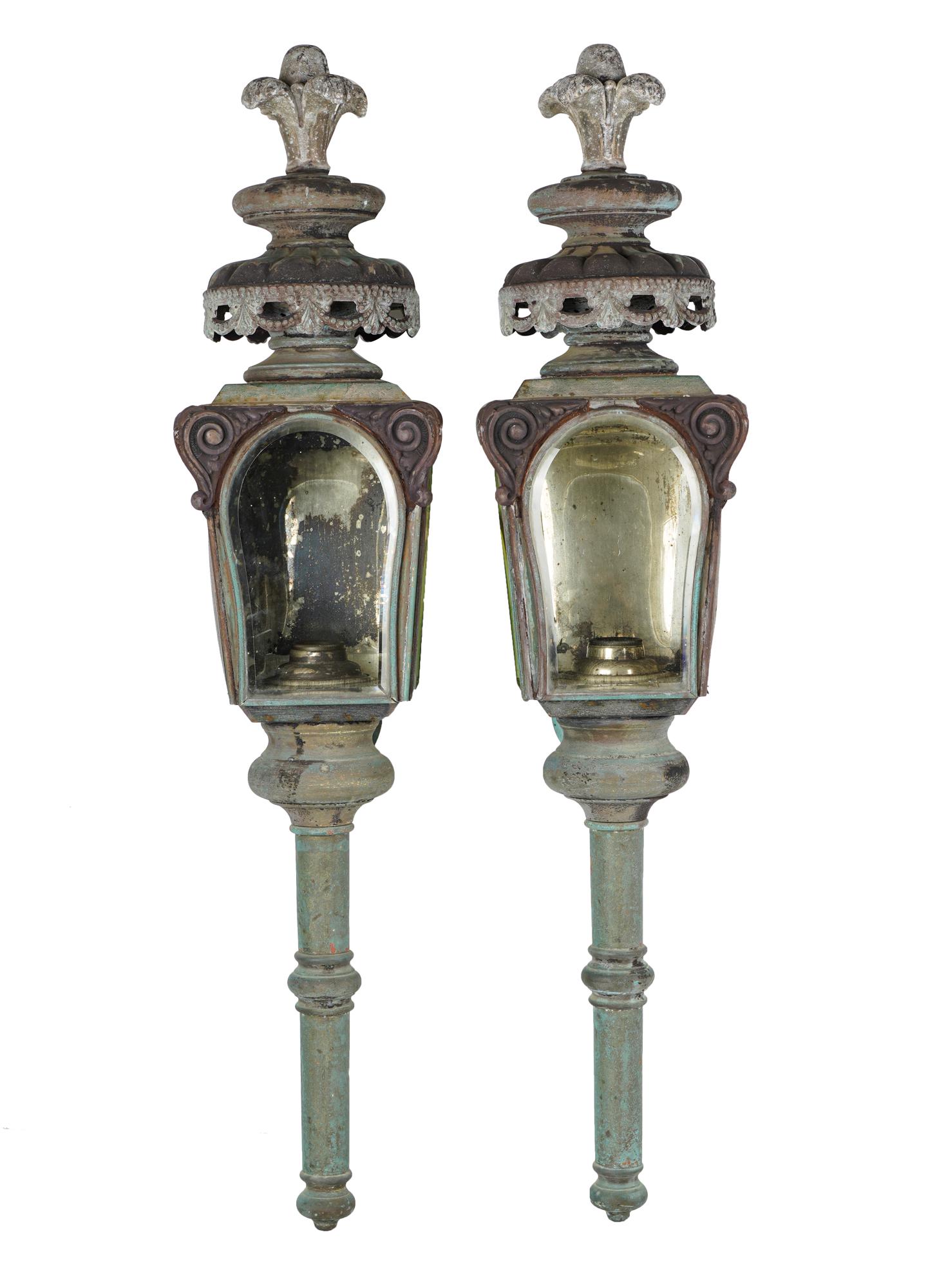 PAIR OF LANTERN-FORM WALL SCONCES (1 of 18)