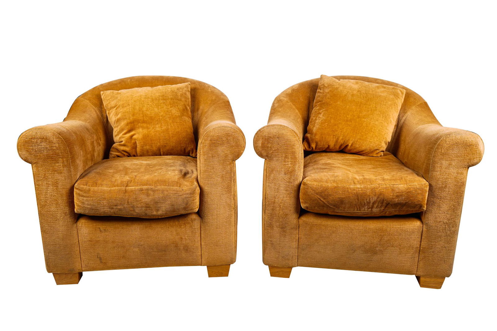 PAIR OF MICHAEL SMITH UPHOLSTERED CLUB CHAIRS (1 of 7)