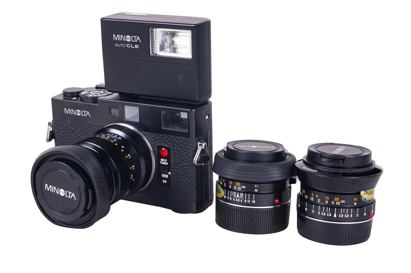 MINOLTA CLE FILM CAMERA WITH LENSES (1 of 7)