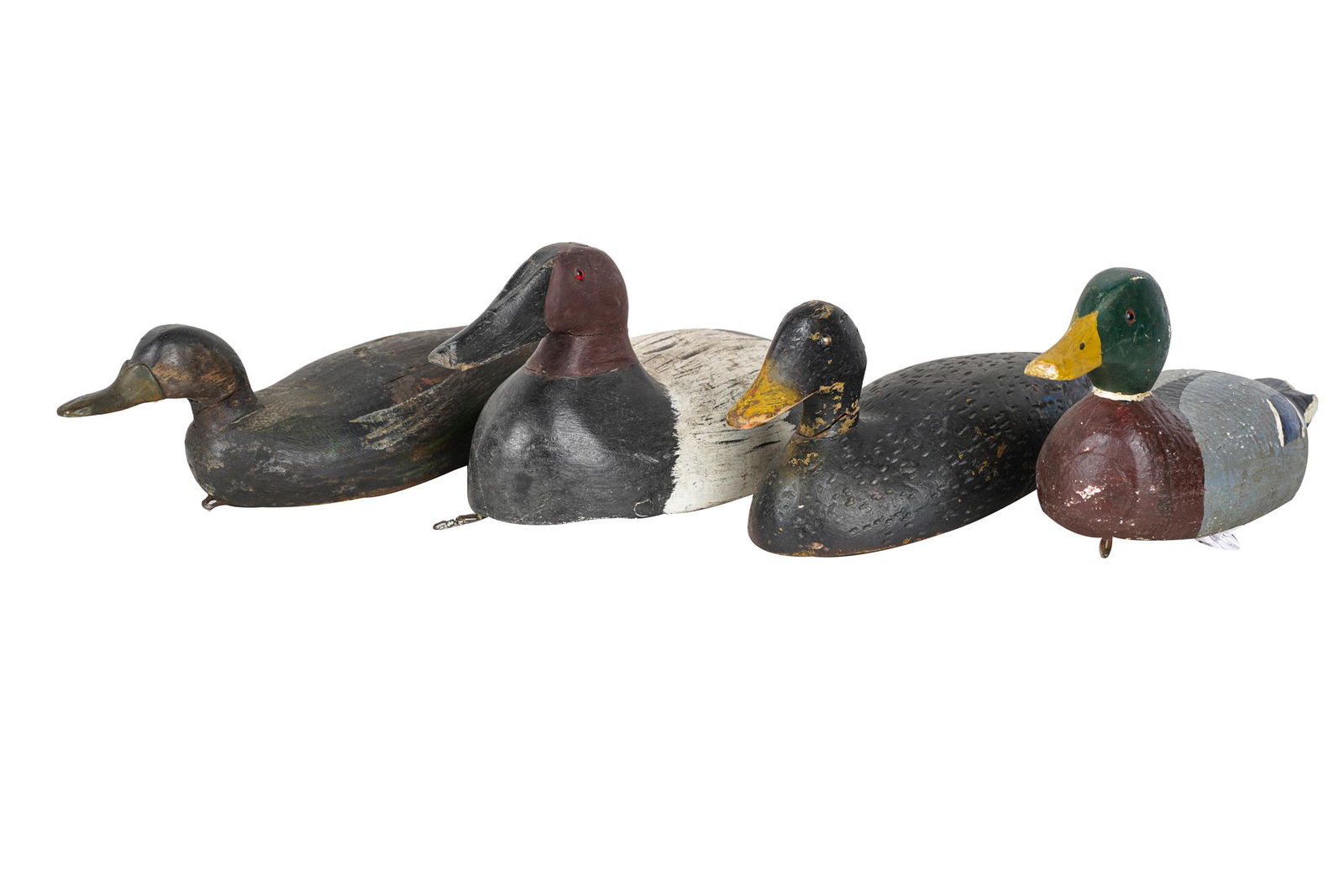 FOUR DUCK DECOYS (1 of 14)