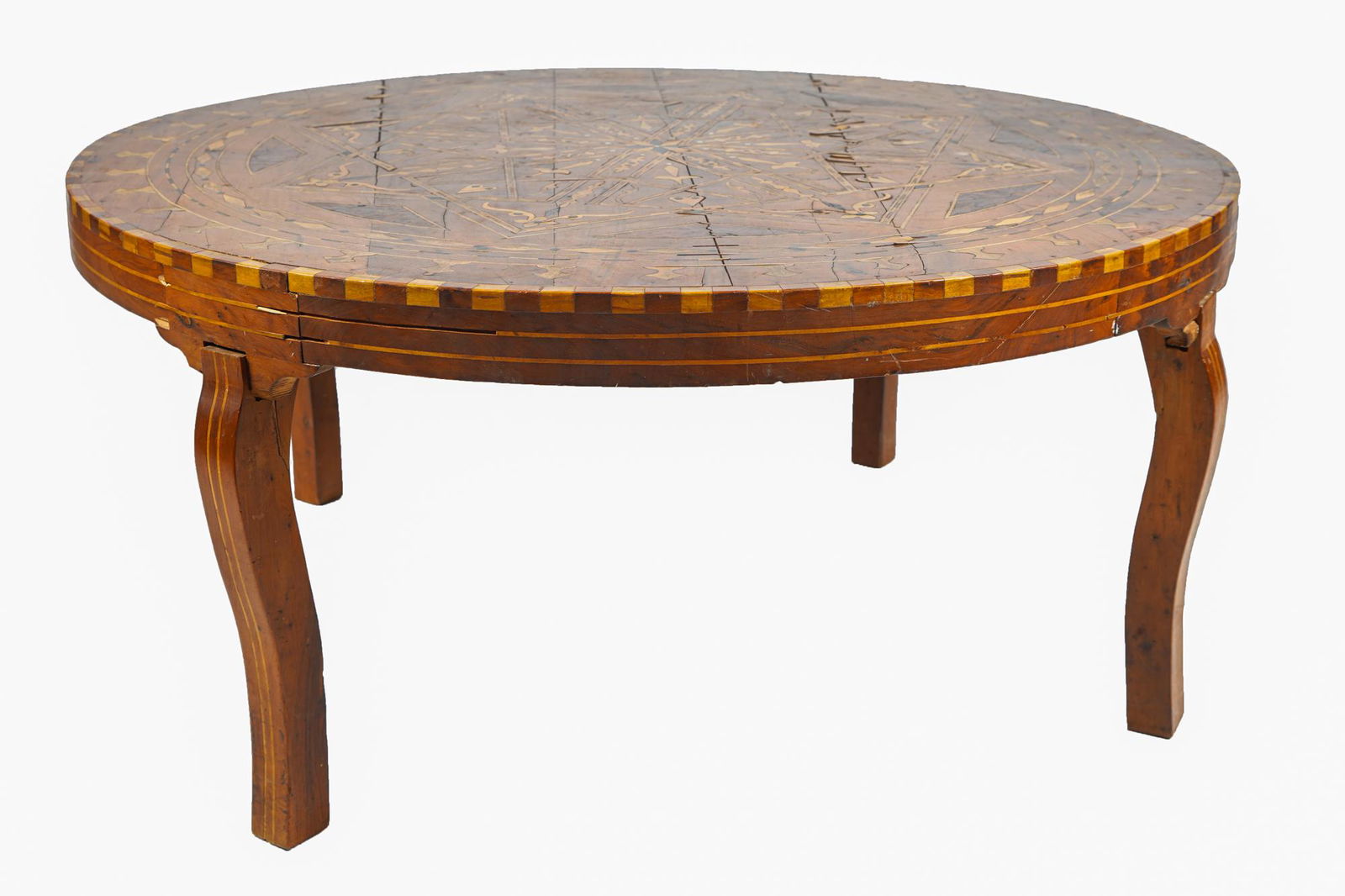 SYRIAN INLAID ROUND LOW TABLE (1 of 8)