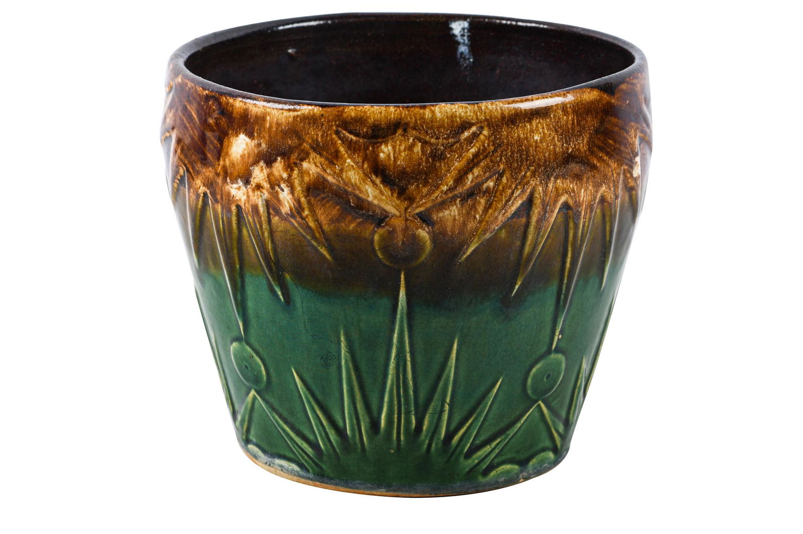 ROSEVILLE GLAZED CERAMIC  PLANTER (1 of 7)