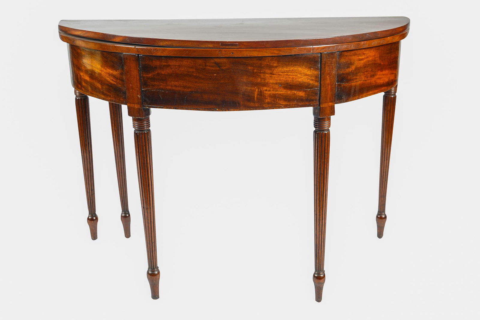 MAHOGANY DEMILUNE GATELEG TABLE (1 of 6)