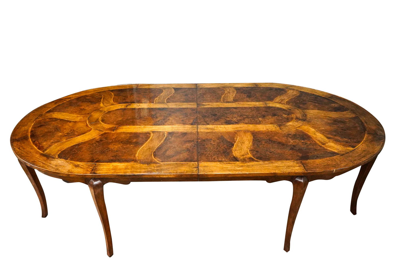 FRENCH PROVINCIAL STYLE INLAID WALNUT DINING TABLE (1 of 6)