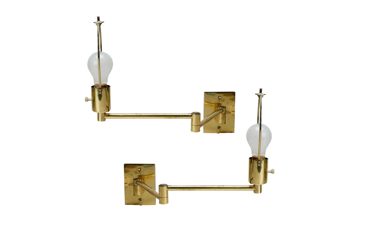PAIR OF PAUL HANSON LIGHTING CO. NEW YORK BRASS SCONCES (1 of 14)