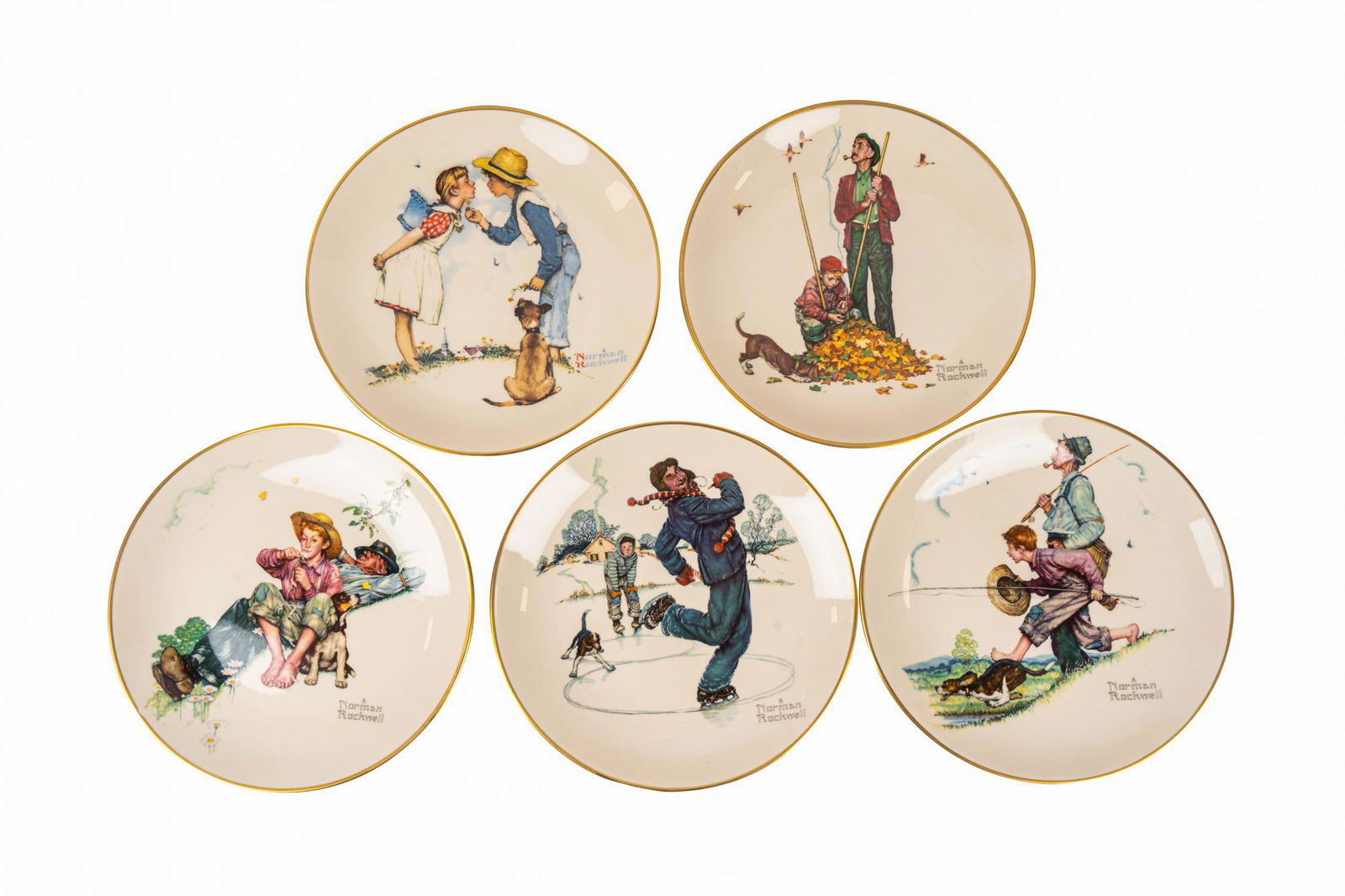 SIXTEEN GORHAM CHINA NORMAN ROCKWELL COLLECTOR PLATES (1 of 8)