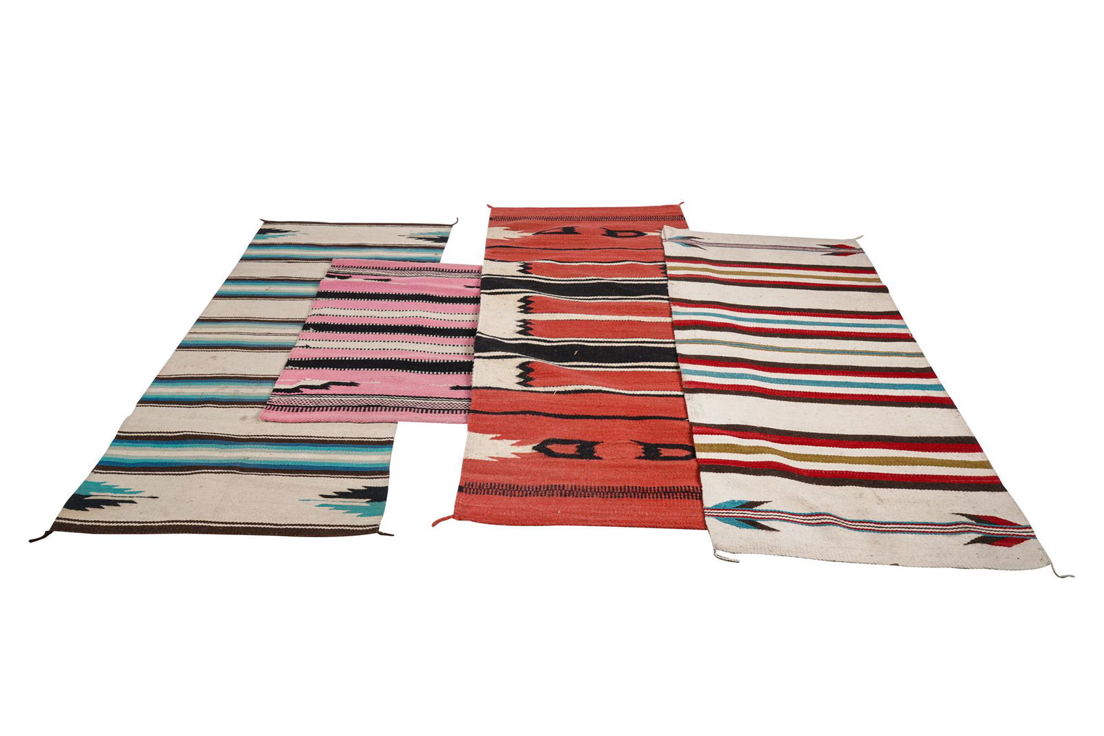 FOUR ASSORTED NAVAJO WOOL RUGS (1 of 7)