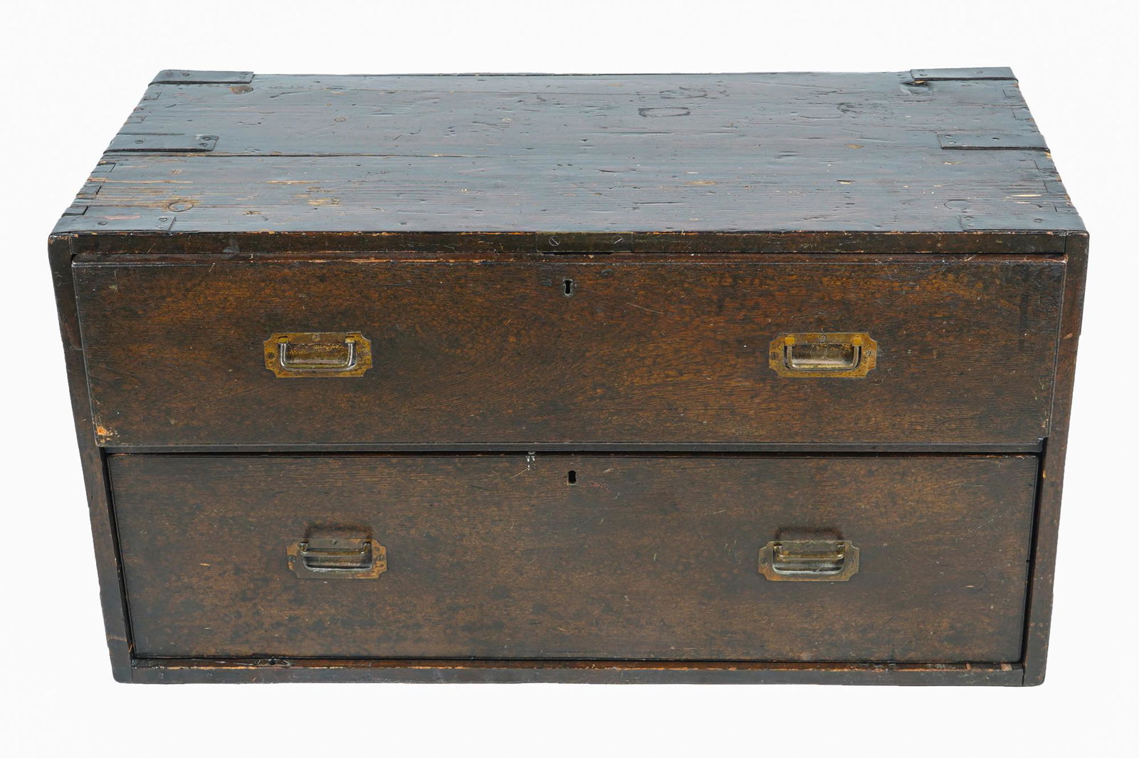 TWO DRAWER TANSU-STYLE CHEST (1 of 8)