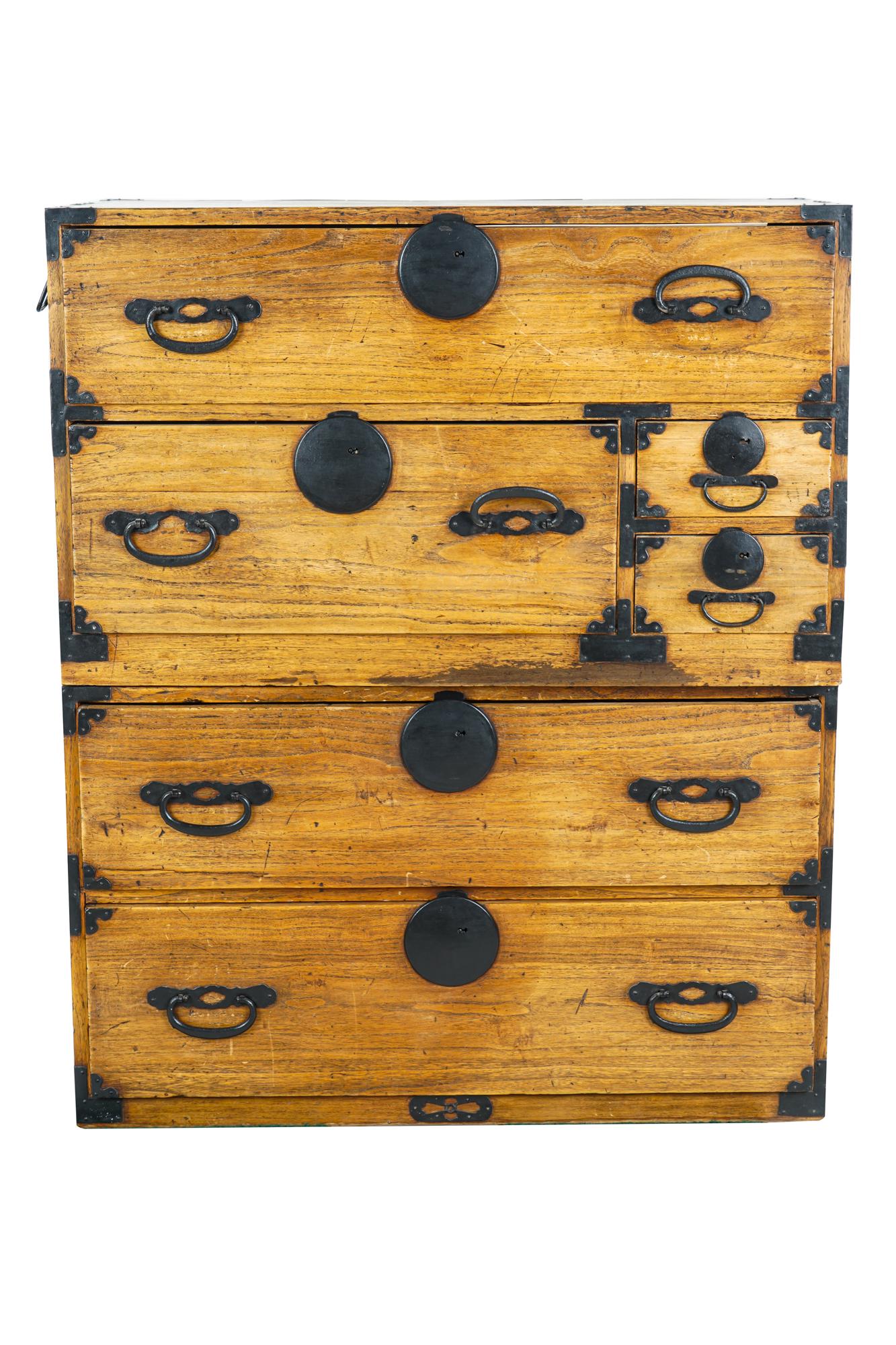 TWO-PART TANSU CABINET (1 of 8)