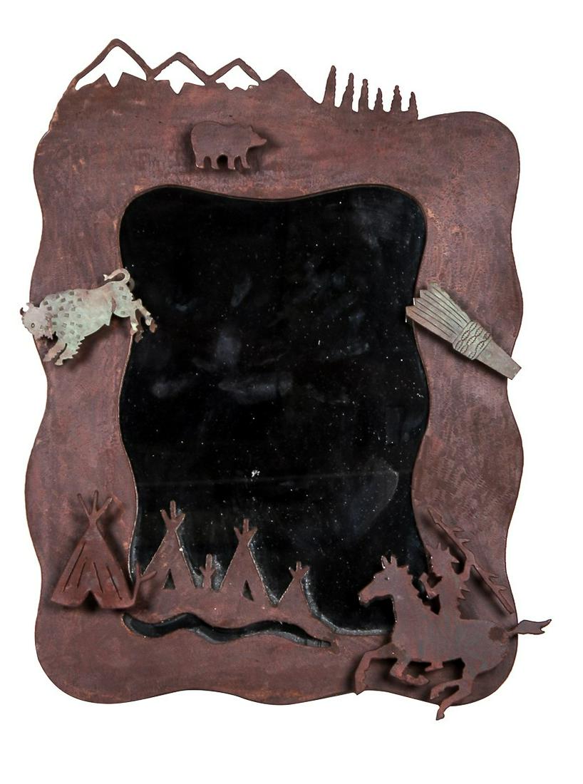 IRON WESTERN MOTIF MIRROR (1 of 5)