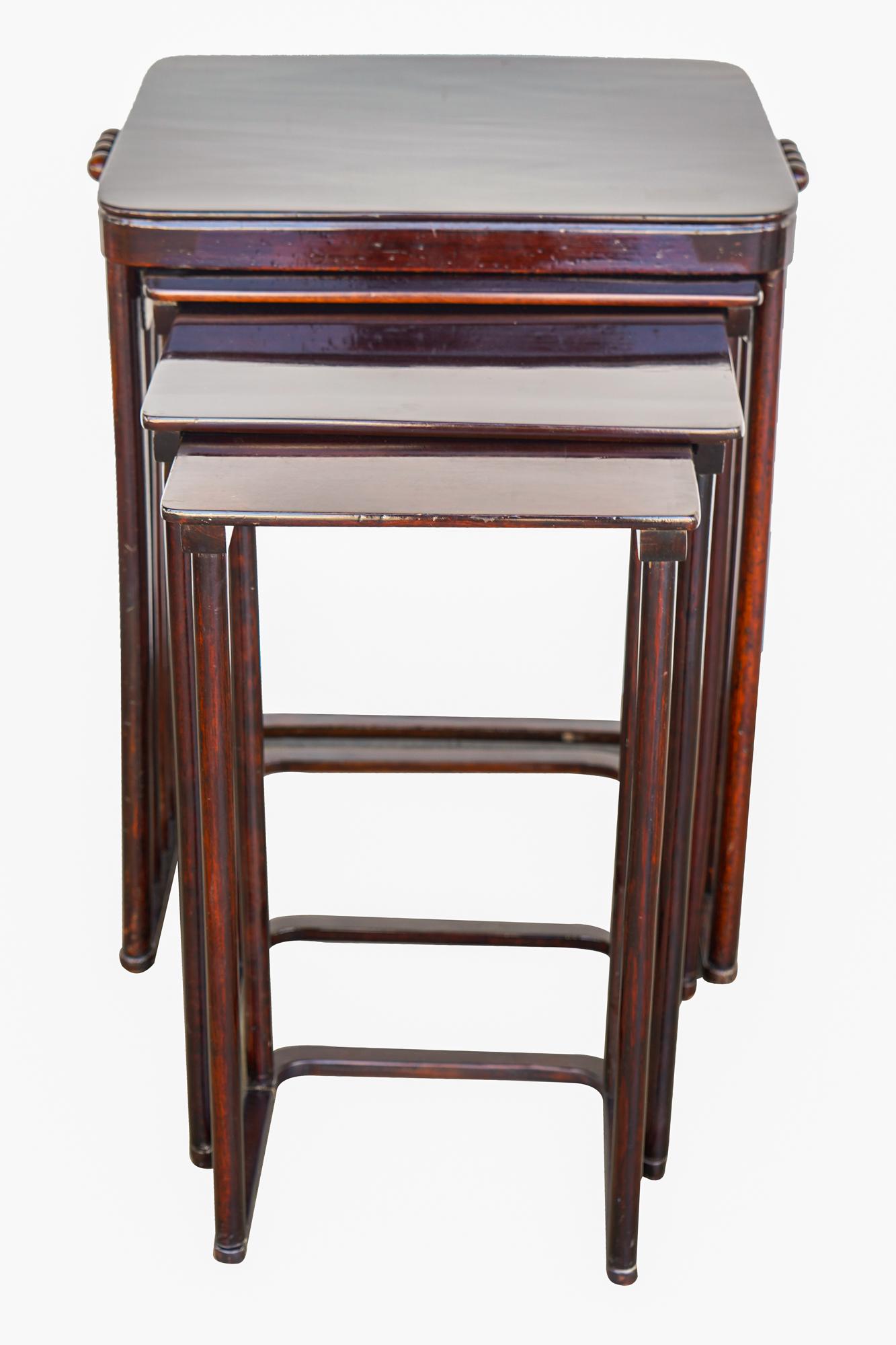 JOSEF HOFFMAN: FOUR NESTING TABLES (1 of 9)