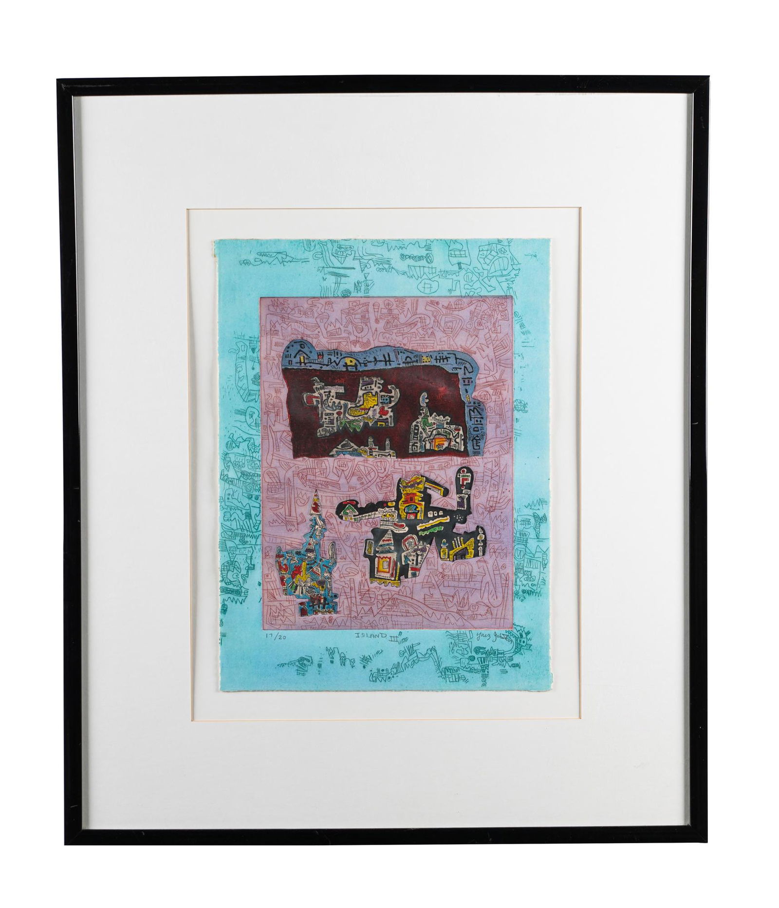 YNEZ JOHNSTON (B. 1920): "ISLAND III" (1 of 11)