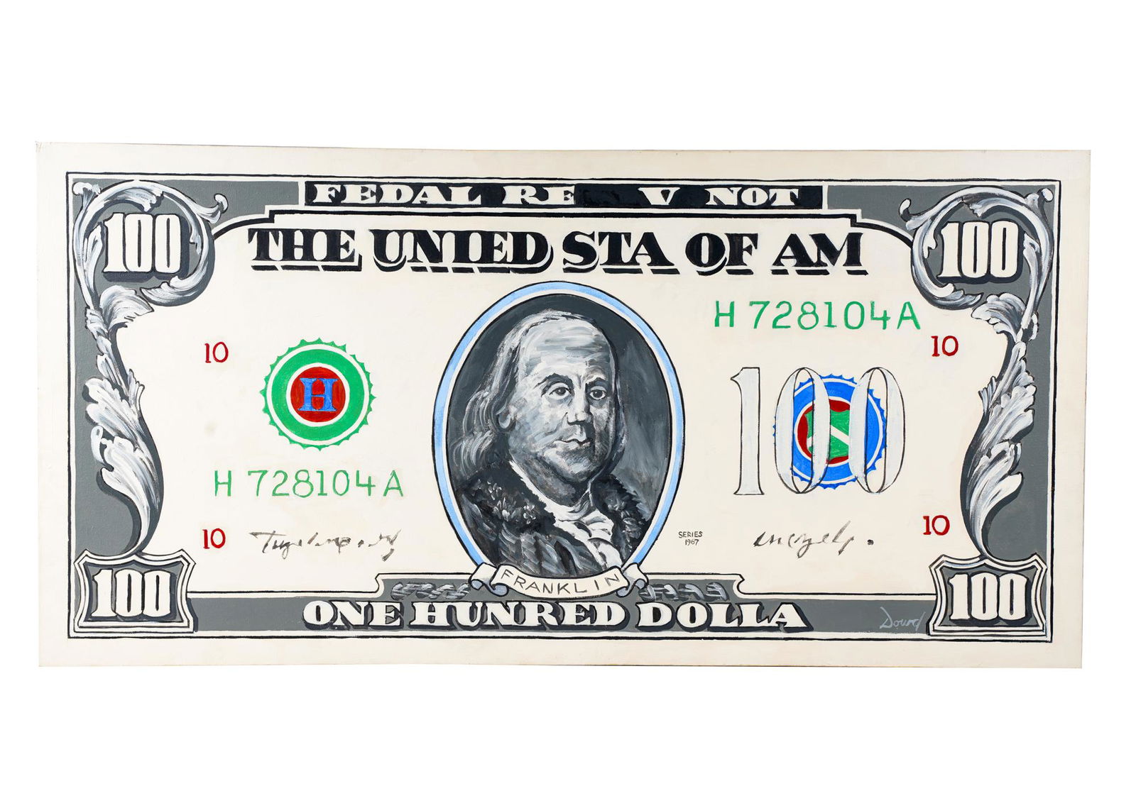 ROBERT DOWD (1936 - 1996): "ONE HUNDRED DOLLA" (1 of 11)