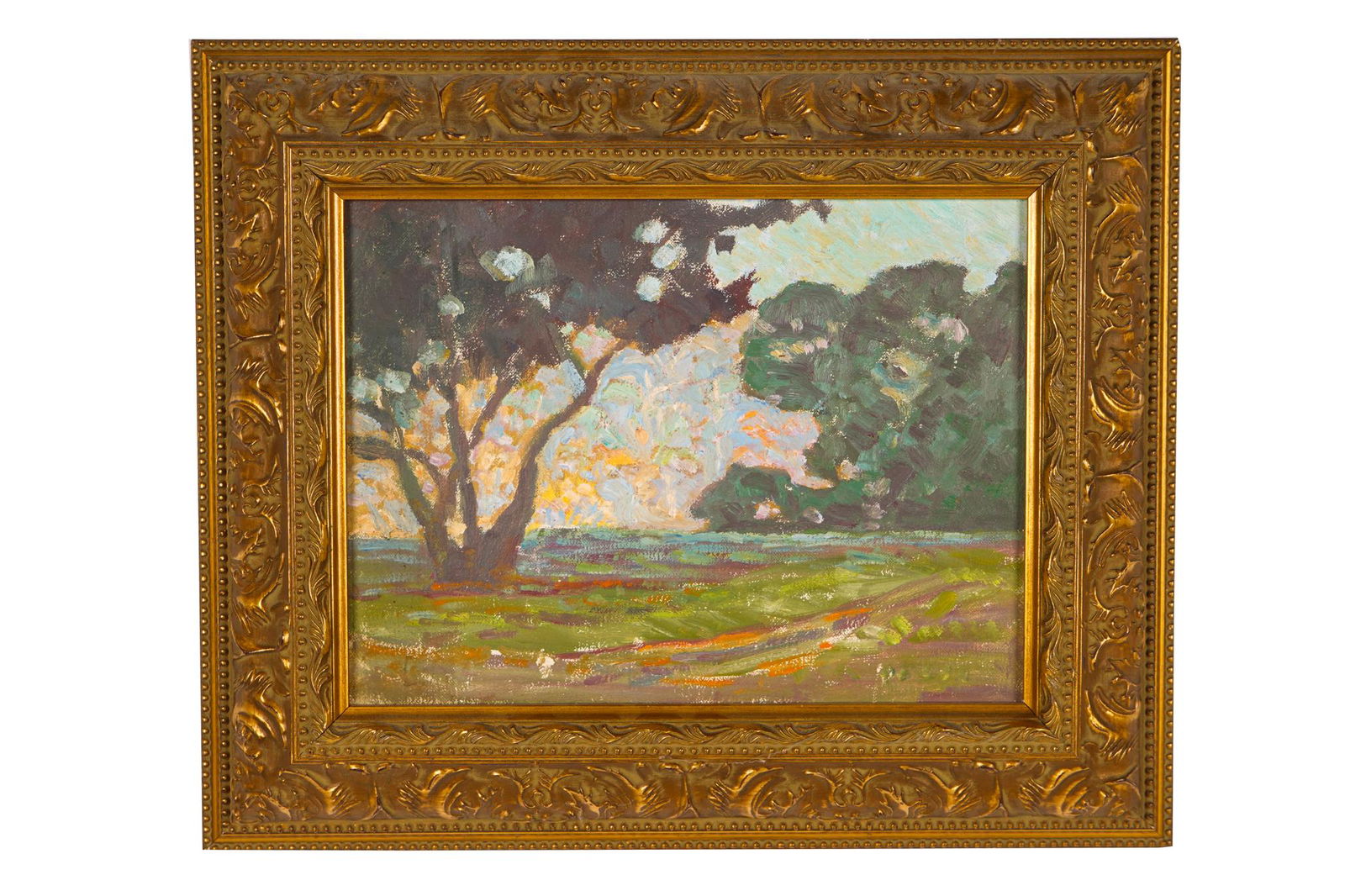 AMERICAN IMPRESSIONIST SCHOOL: SUNSET LANDSCAPE (1 of 7)
