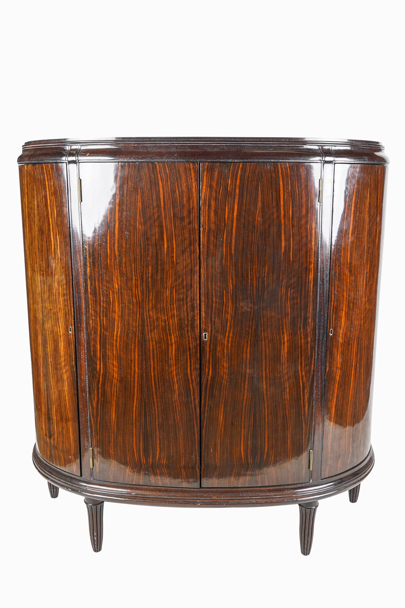 DESSIN FOURNIR: ART DECO STYLE ROSEWOOD DEMILUNE (1 of 6)