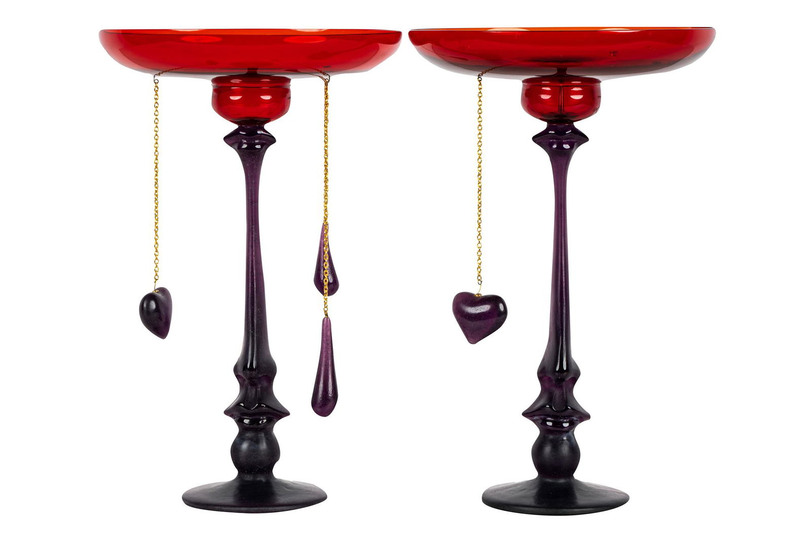 TWO SALVADOR DALI FOR DAUM "CALICE NO. 156" CANDLE (1 of 20)