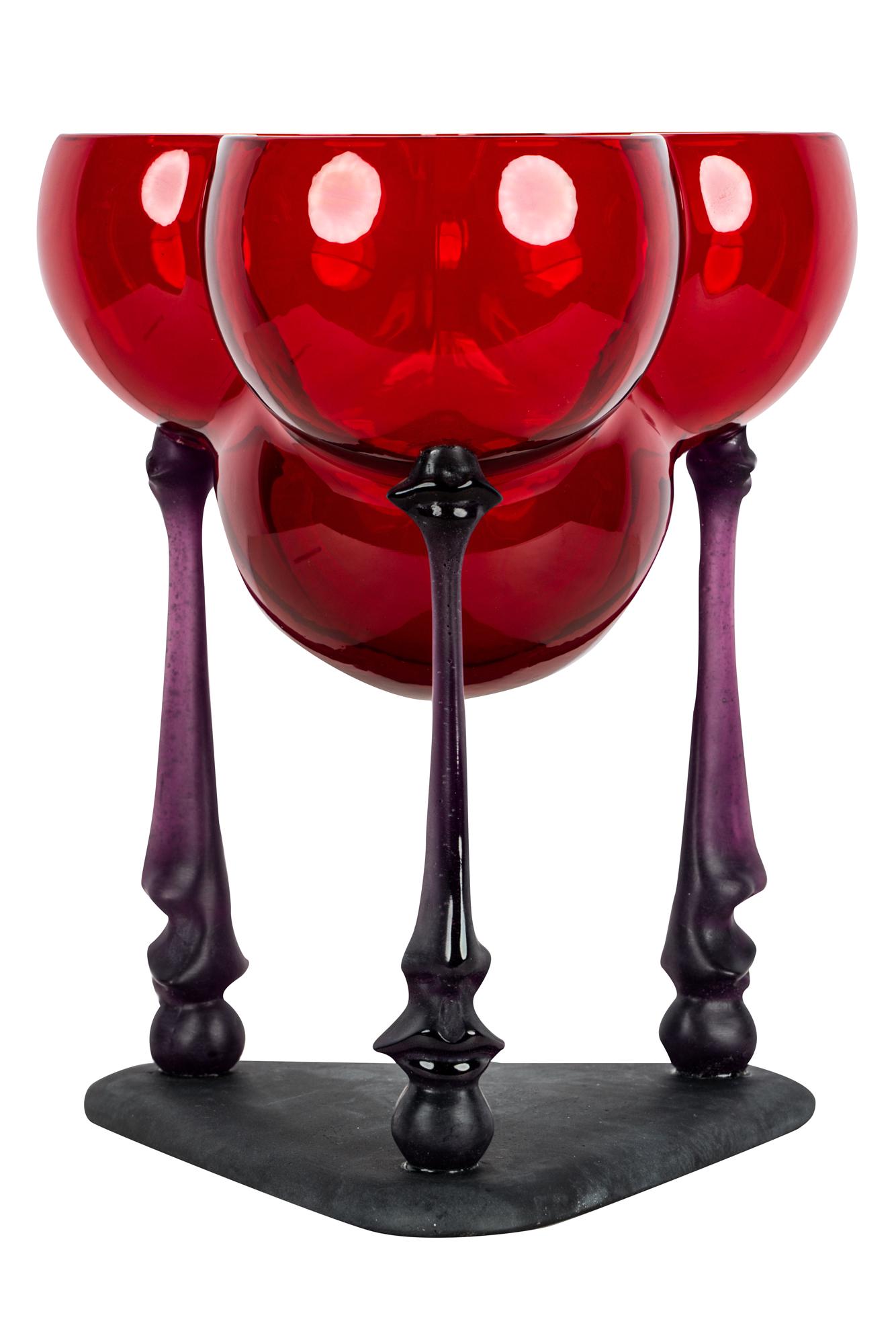 SALVADOR DALI FOR DAUM "CALICE NO. 157" VASE/CENTER (1 of 12)