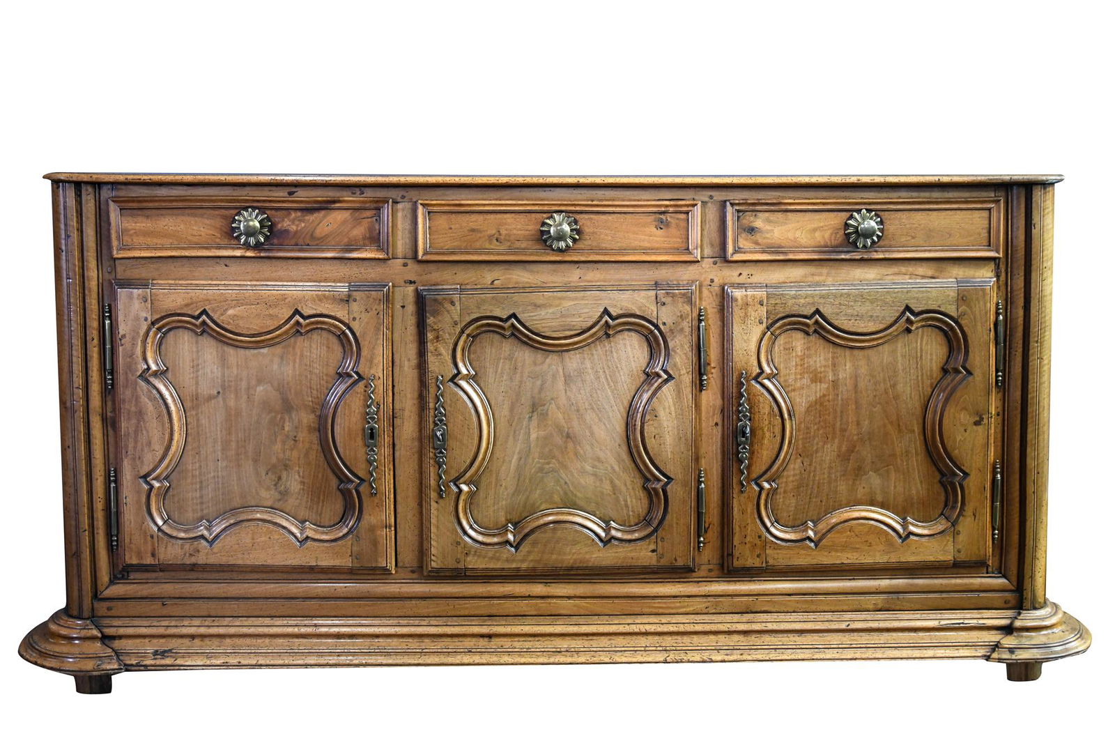 LOUIS XV PROVINCIAL STYLE CARVED FRUITWOOD BUFFET (1 of 16)