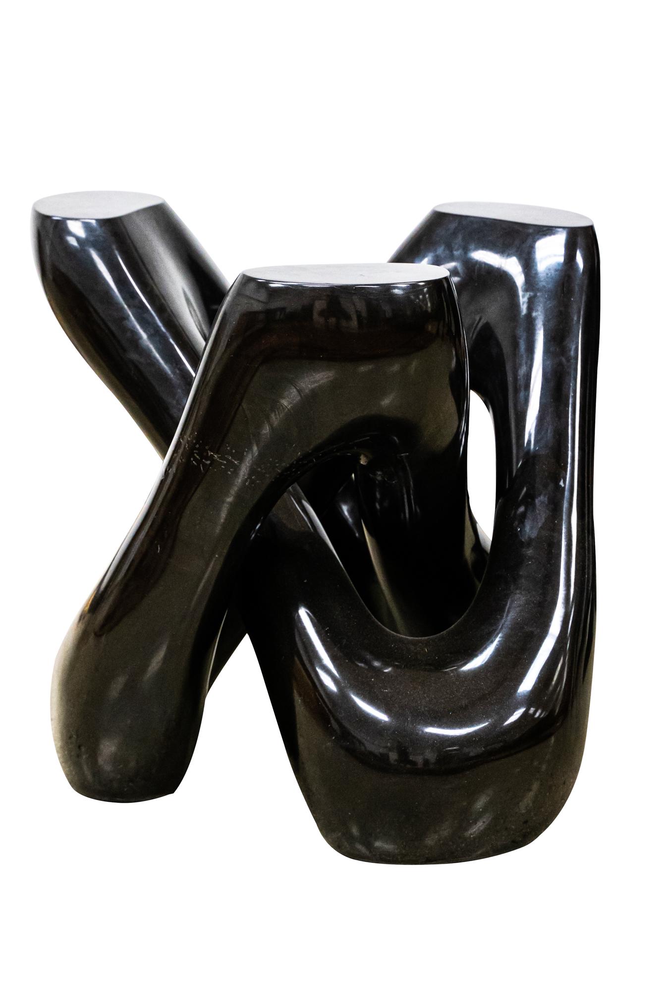 CARVED STONE SCULPTURAL DINING TABLE (1 of 12)