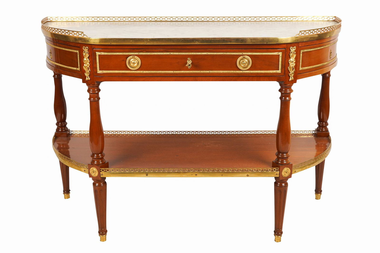 FRENCH ORMOLU-MOUNTED MAHOGANY DESSERTE (1 of 8)