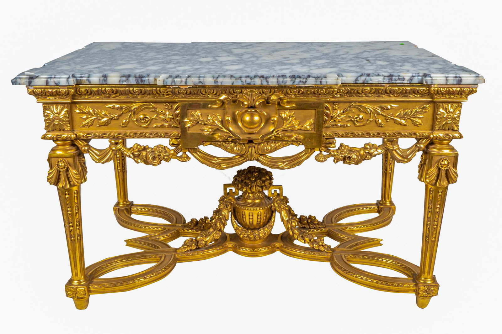 LOUIS XVI STYLE GILT WOOD SALON TABLE (1 of 10)