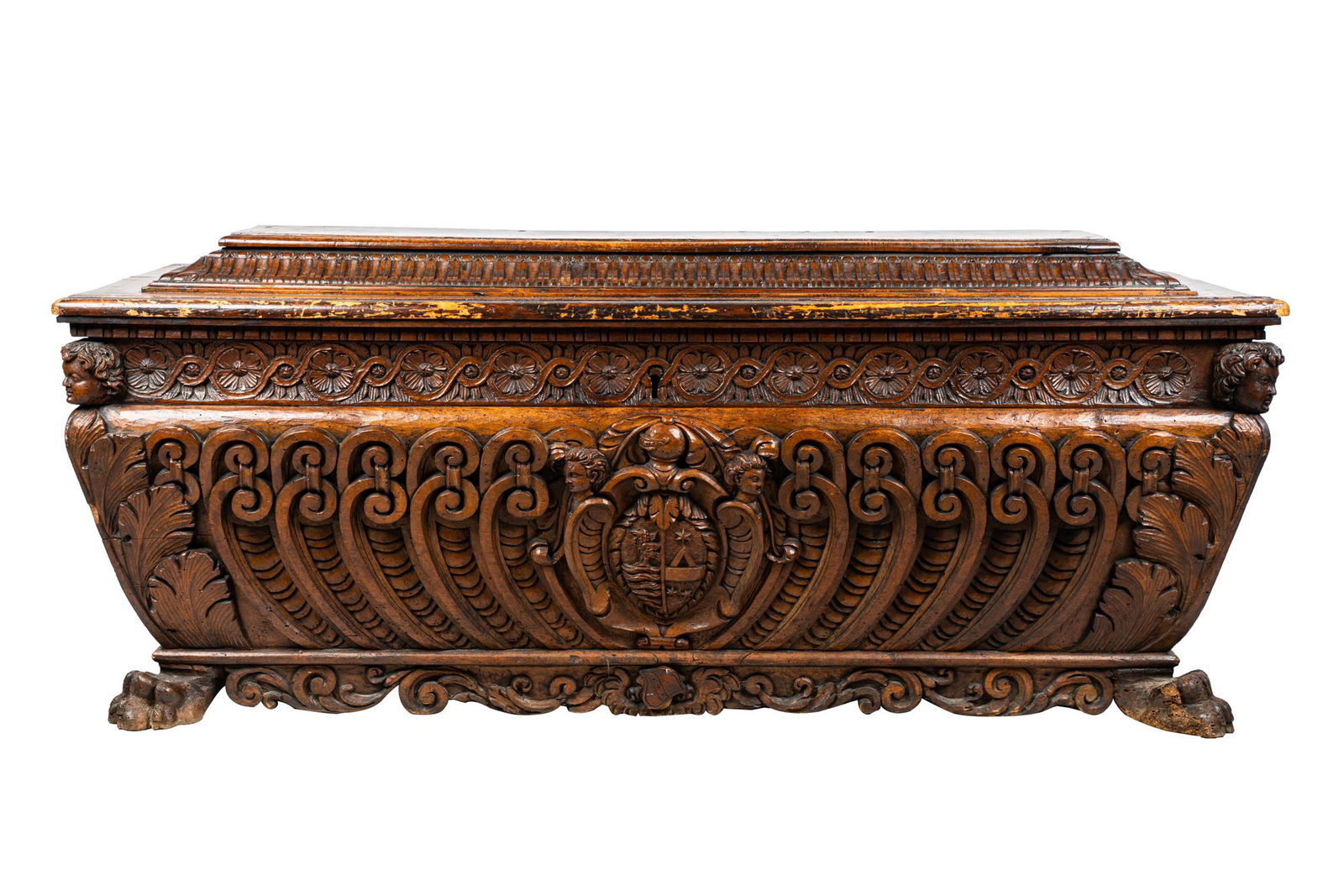 CARVED WALNUT CASSONE (1 of 14)