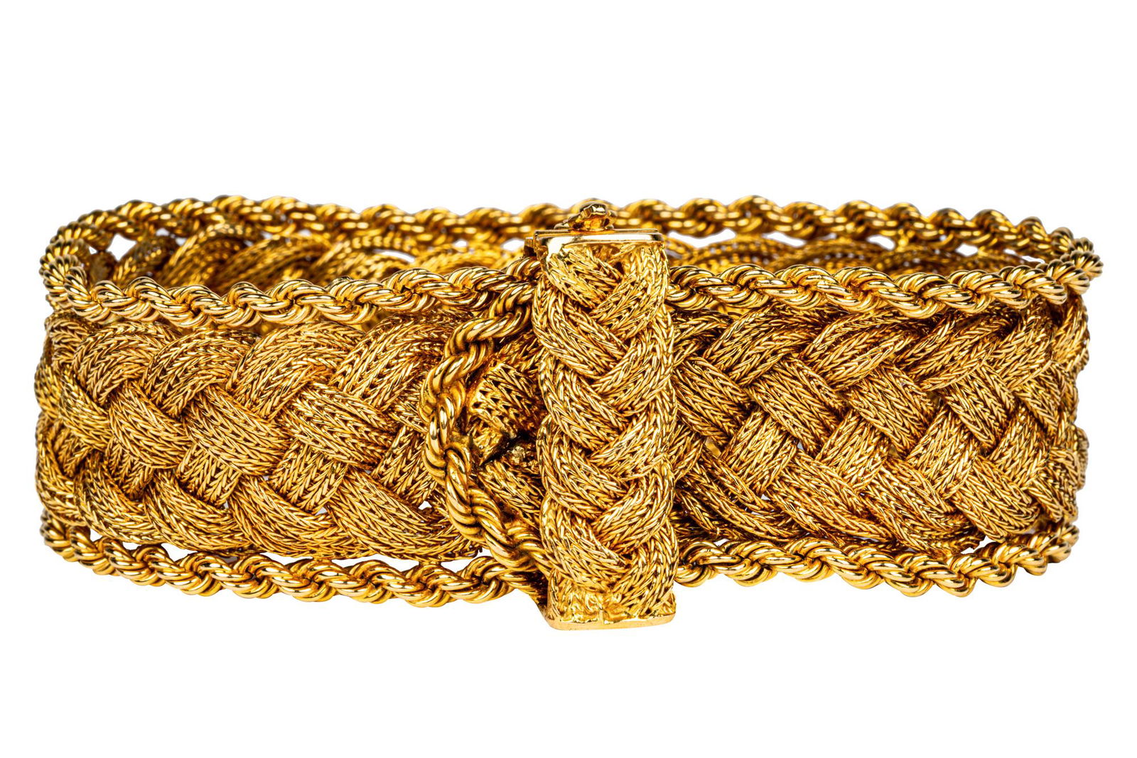 18 KARAT YELLOW GOLD WOVEN BRACELET (1 of 15)