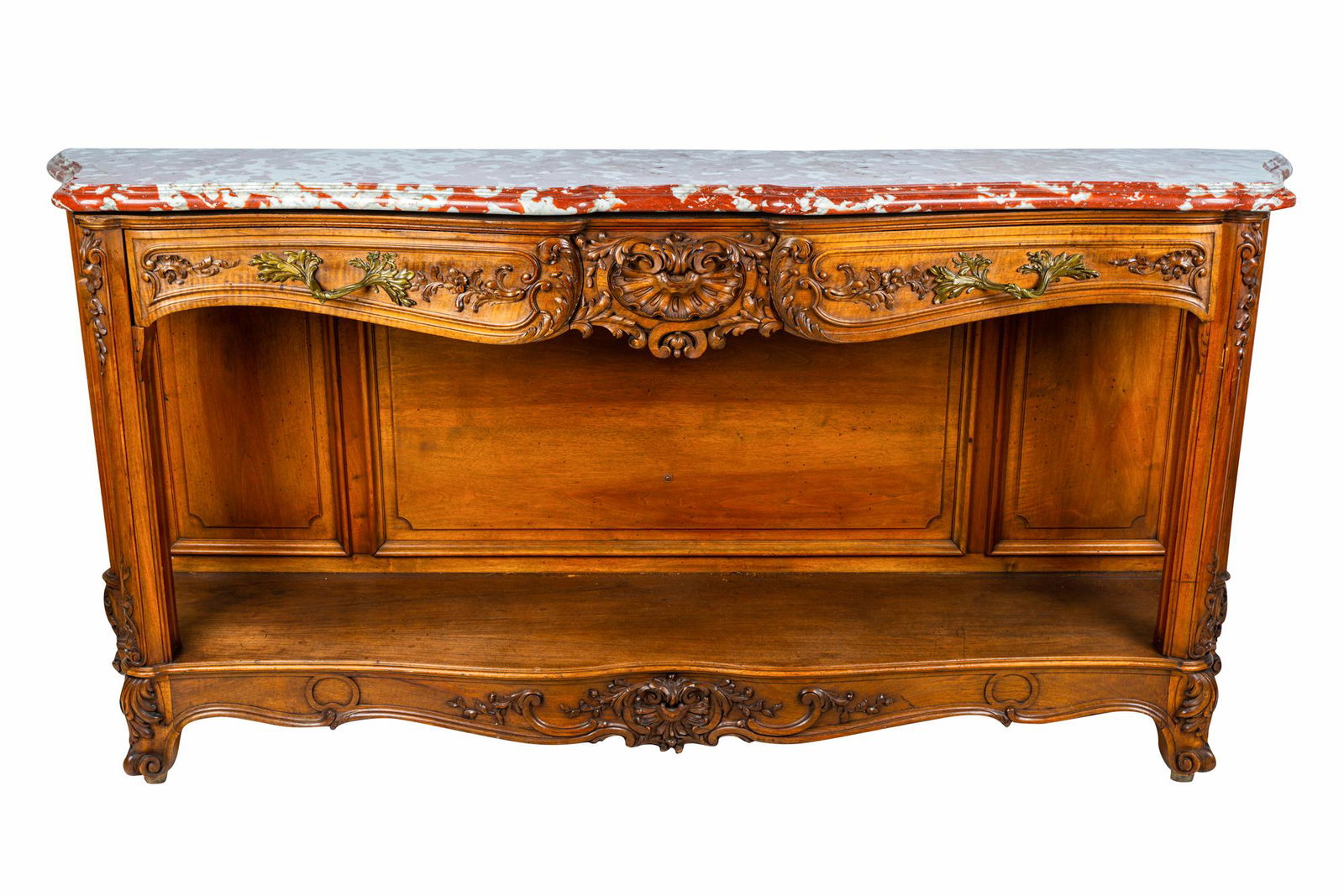 LOUIS XV STYLE MARBLE-TOP ENFILADE (1 of 14)