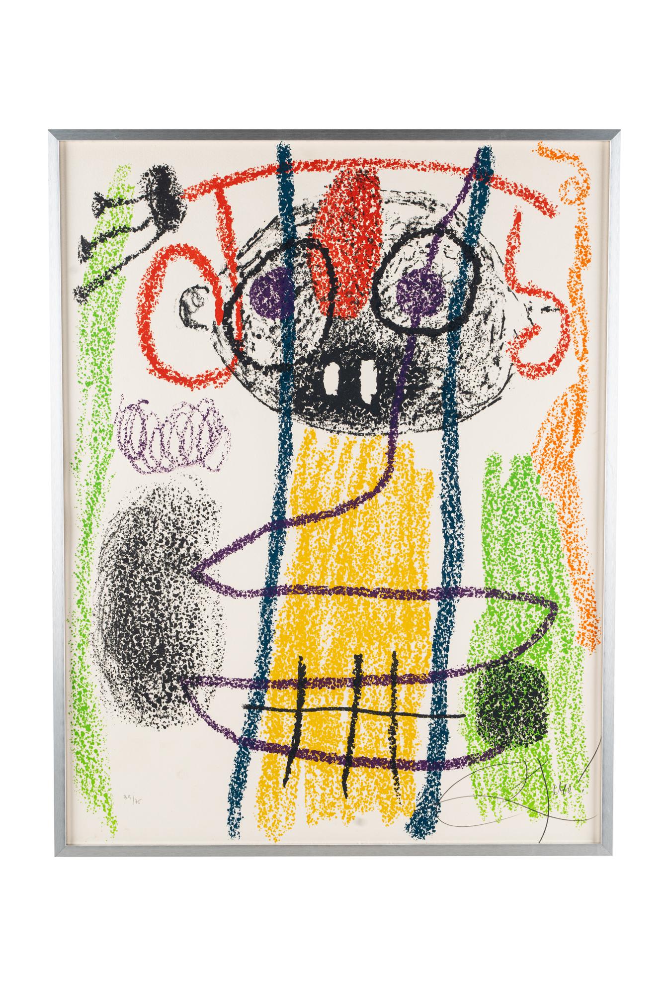 JOAN MIRO (1893 - 1983): "ALBUM 21:ONE PLATE(SEE C. (1 of 14)