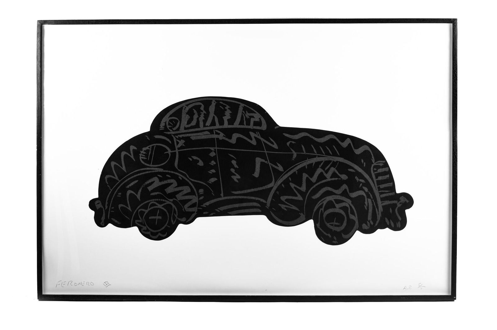 FRANK ROMERO (B. 1941): "BLACK CAR" (1 of 11)