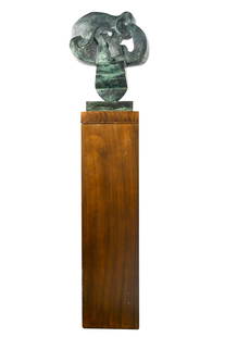 SOREL ETROG (1933 - 2014): "HOMAGE TO DR. MARTIN LUTHER: 1979 stamped 'ETROG'; stamped '79'; numbered 5/7 Provenance: Felix Landau Gallery, Los Angeles 13 1/2 inches wide; 3 1/2 inches deep; 17 1/4 inches high