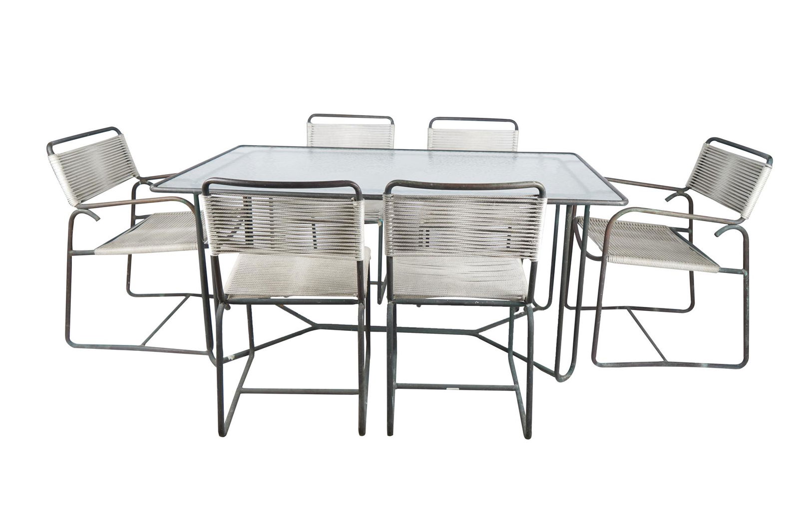 WALTER LAMB FOR BROWN JORDAN PATIO TABLE & SIX CHAIRS (1 of 9)