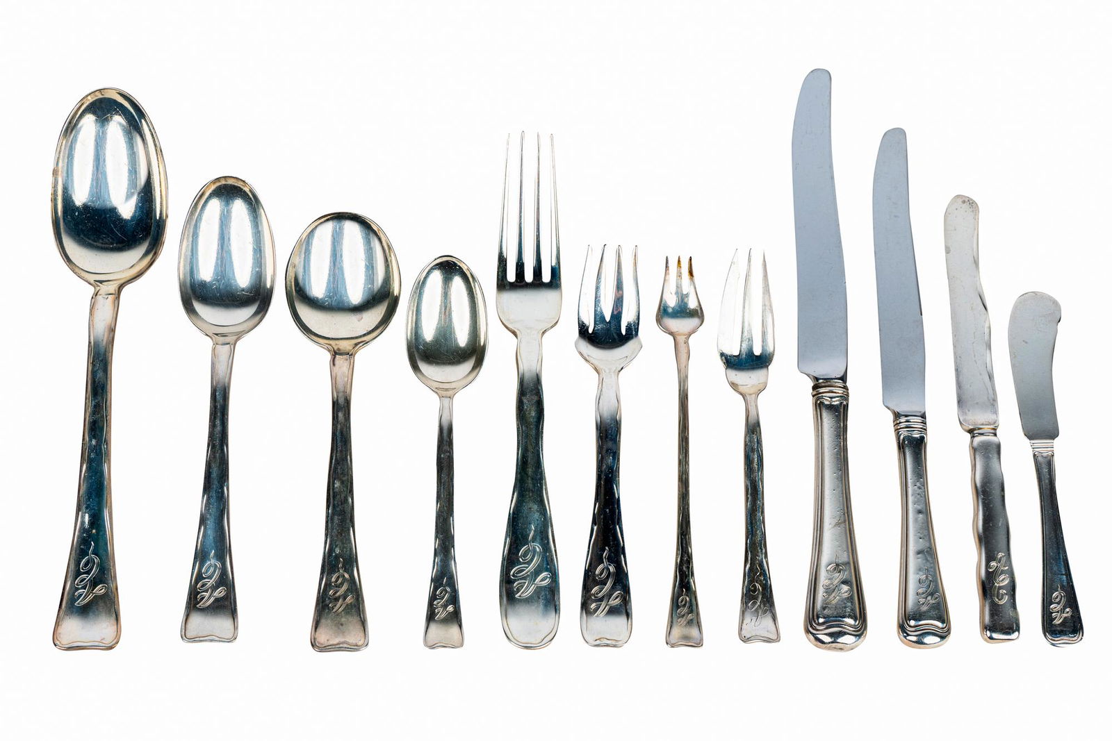 TIFFANY STERLING FLATWARE SERVICE (1 of 10)
