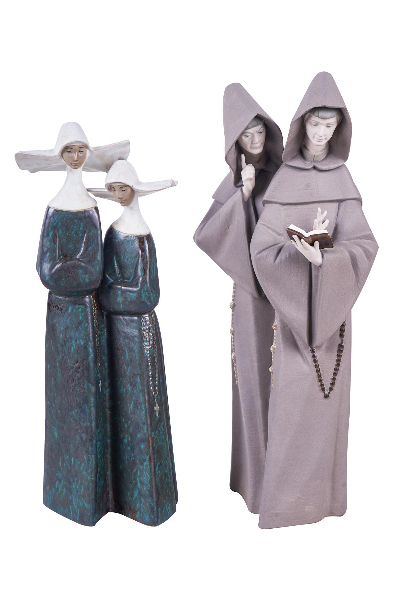 LLADRO MONK GROUP & NUN GROUP (1 of 8)