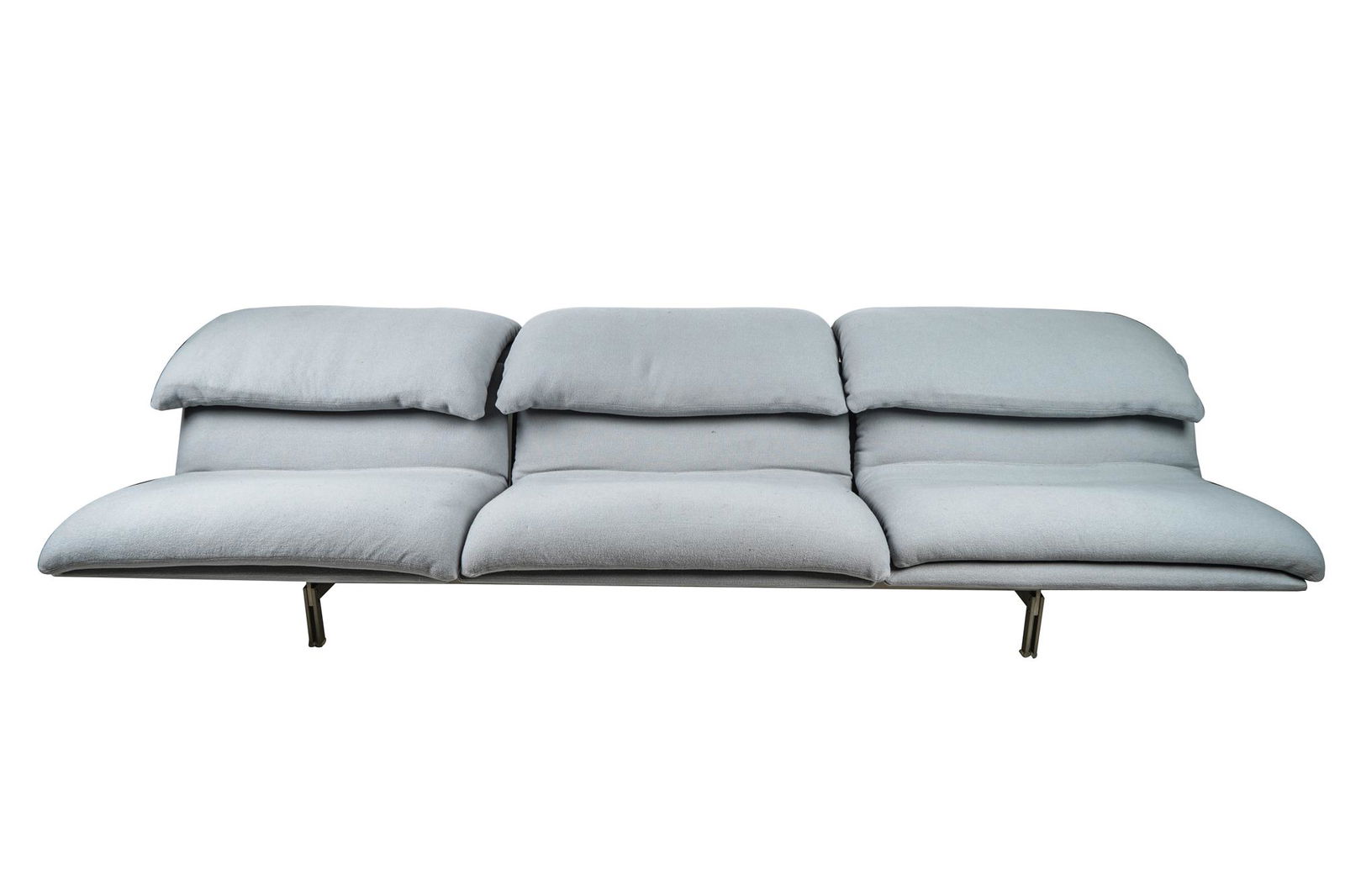 SAPORITI GREY UPHOLSTERED SOFA (1 of 6)