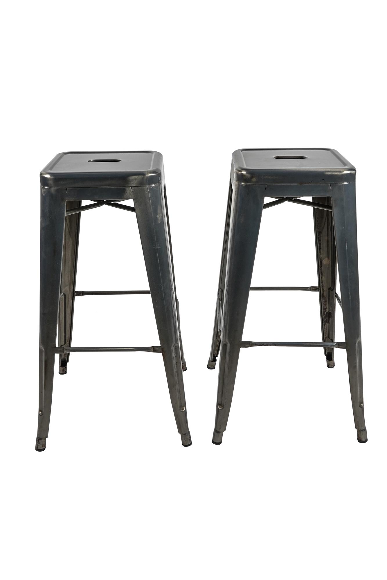 PAIR OF METAL BARSTOOLS (1 of 7)