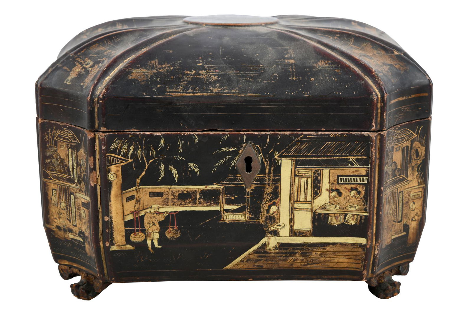 CHINESE EXPORT TEA CADDY (1 of 8)