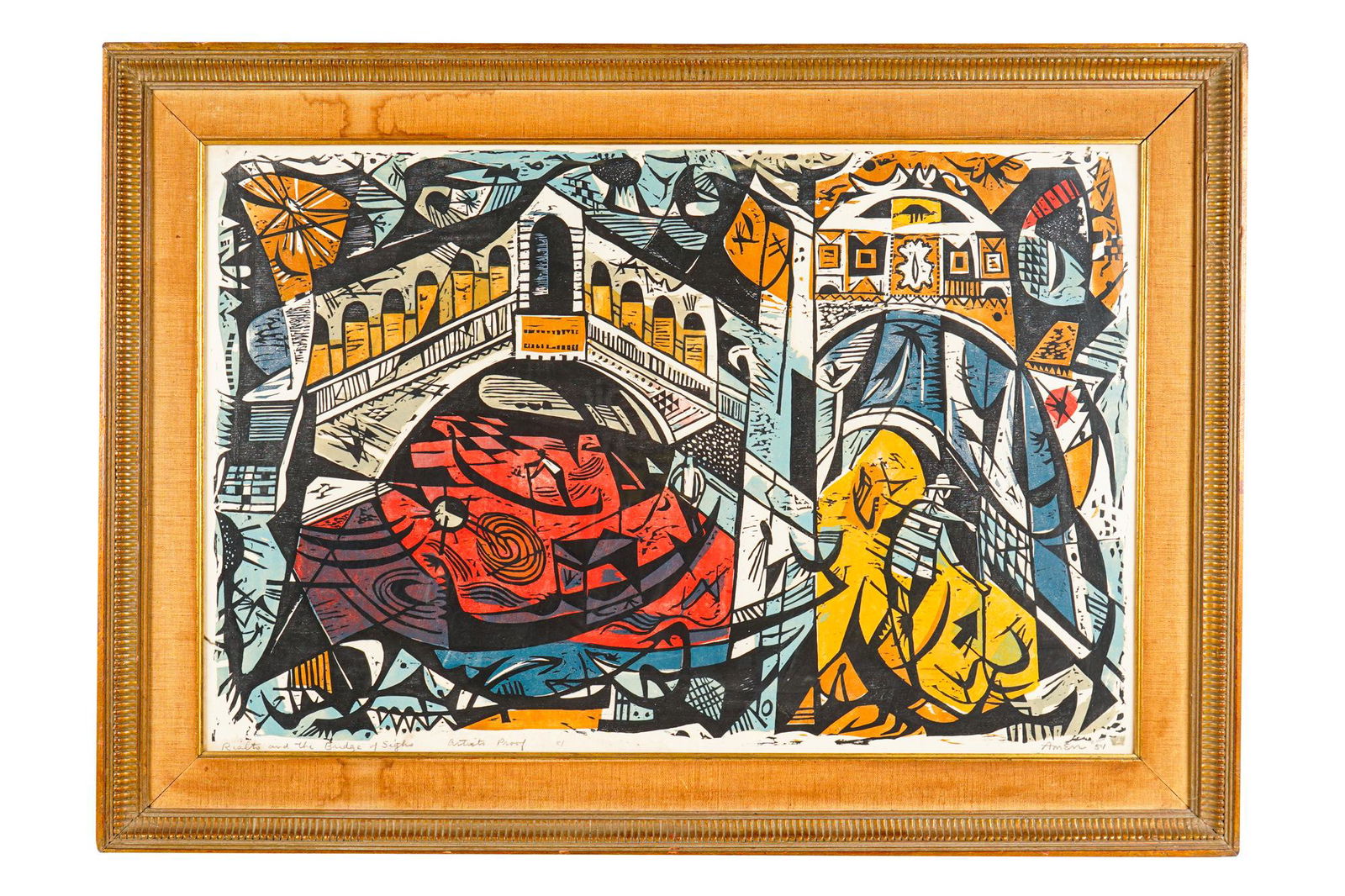 IRVING AMEN (1918 - 2011):  "RIALTO & THE BRIDGE OF (1 of 7)