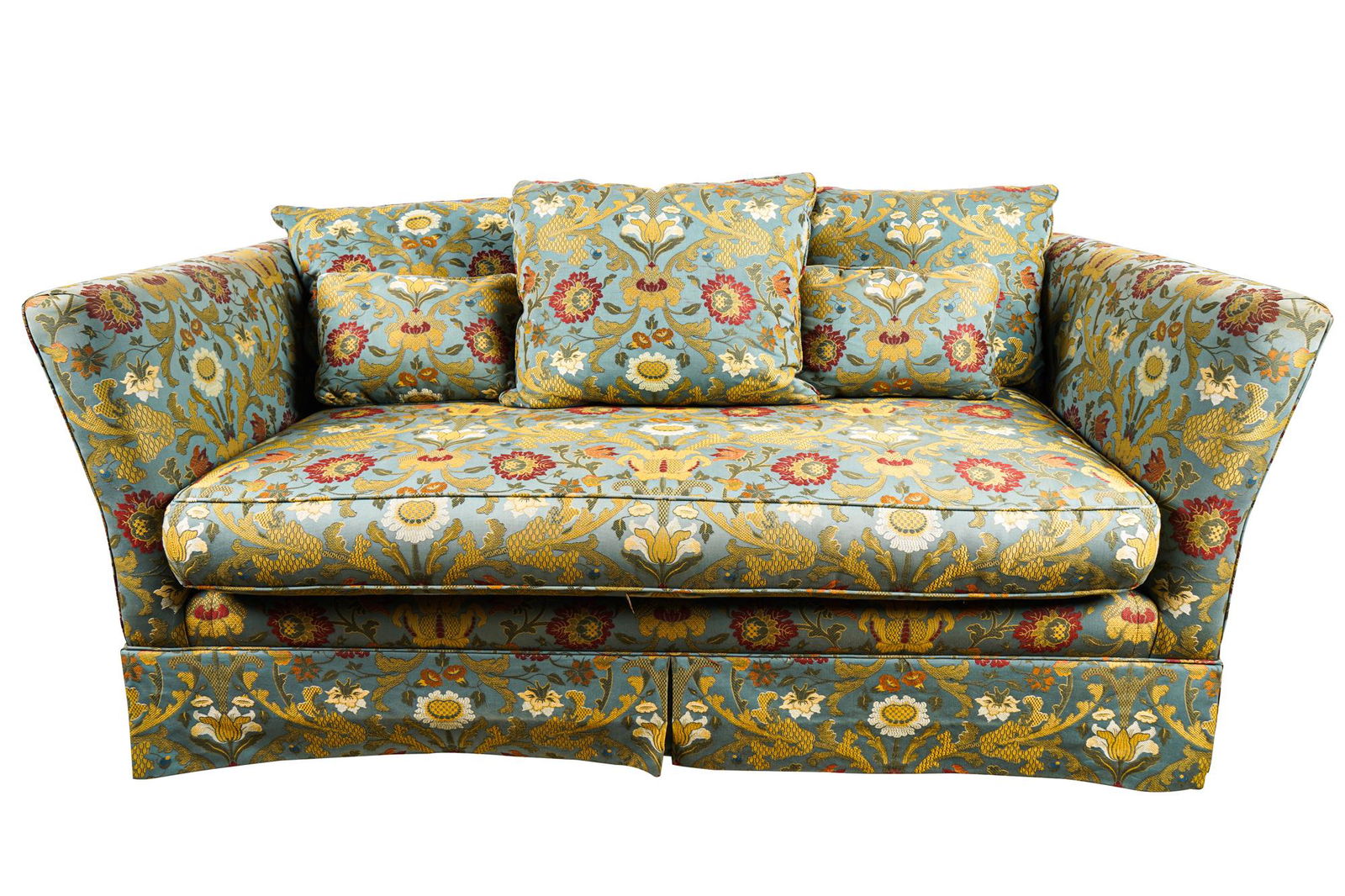 SCALAMANDRE UPHOLSTERED SOFA (1 of 8)