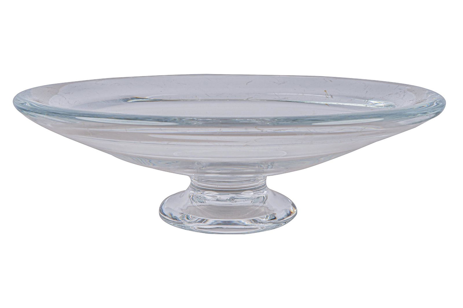 SIMON PEARCE GLASS FOOTED BOWL (1 of 6)