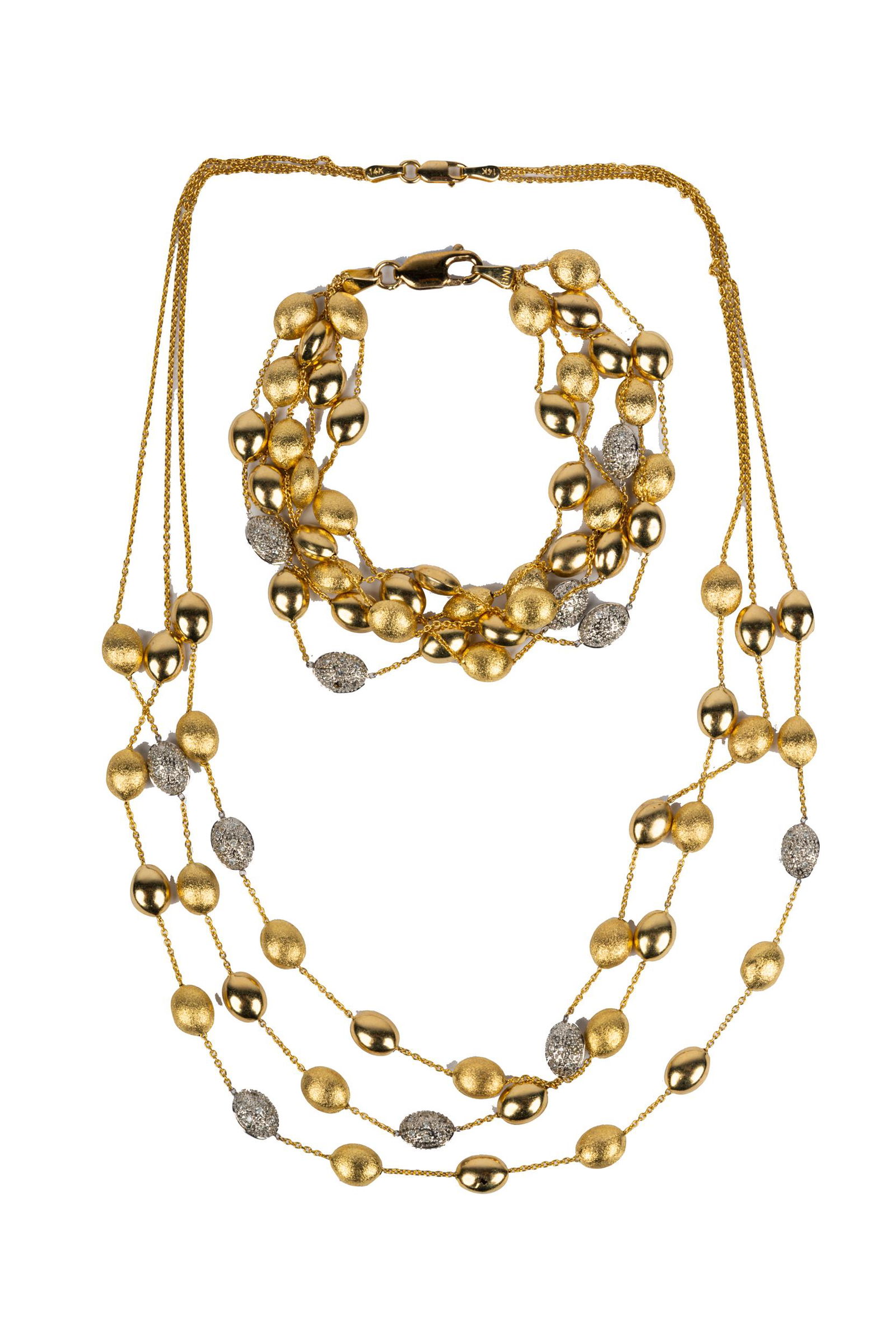 14 KARAT GOLD & DIAMOND JEWELRY SUITE (1 of 11)
