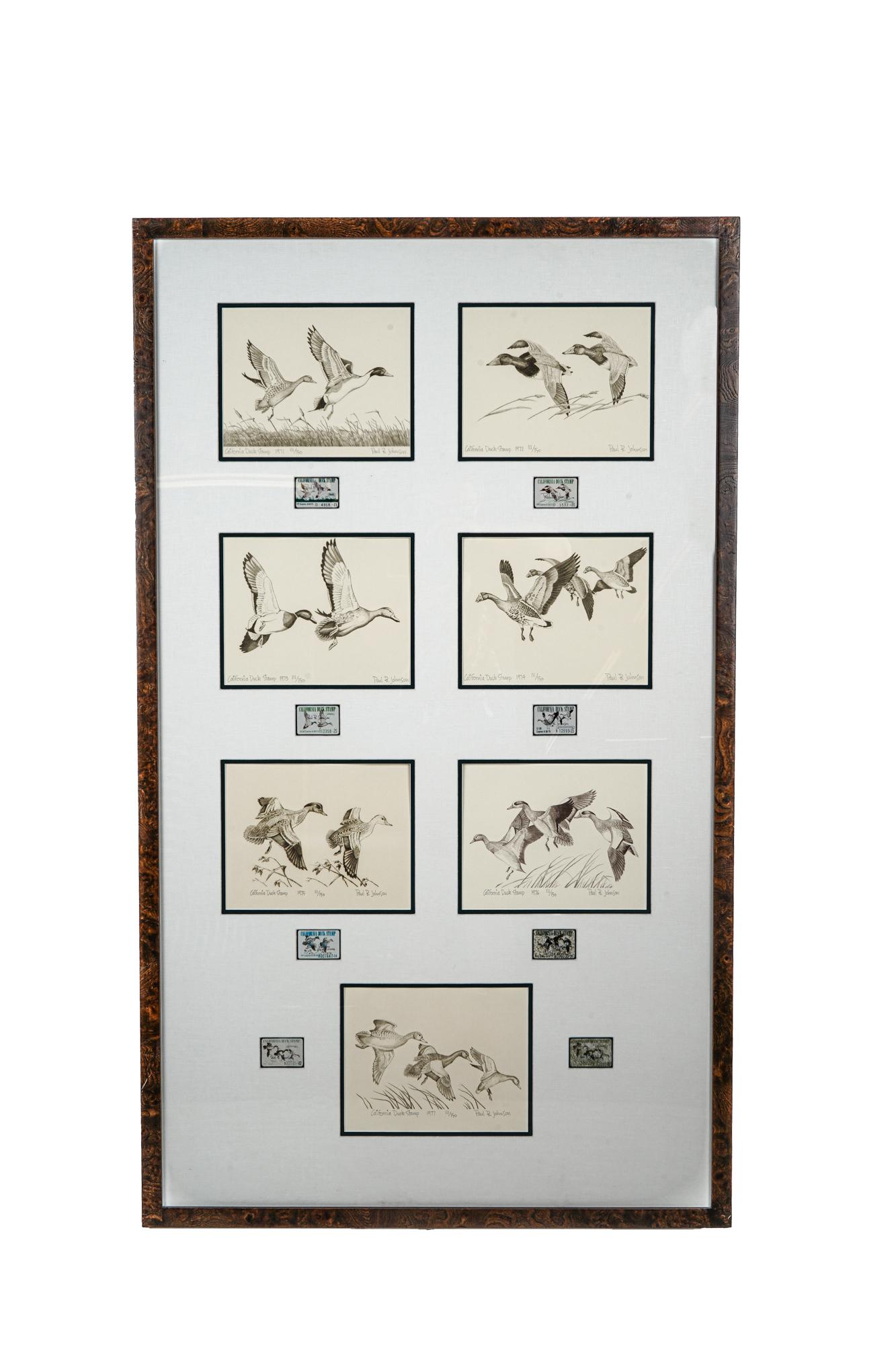 COLLECTION OF FRAMED DUCK STAMP & PRINT DISPLAYS (1 of 13)