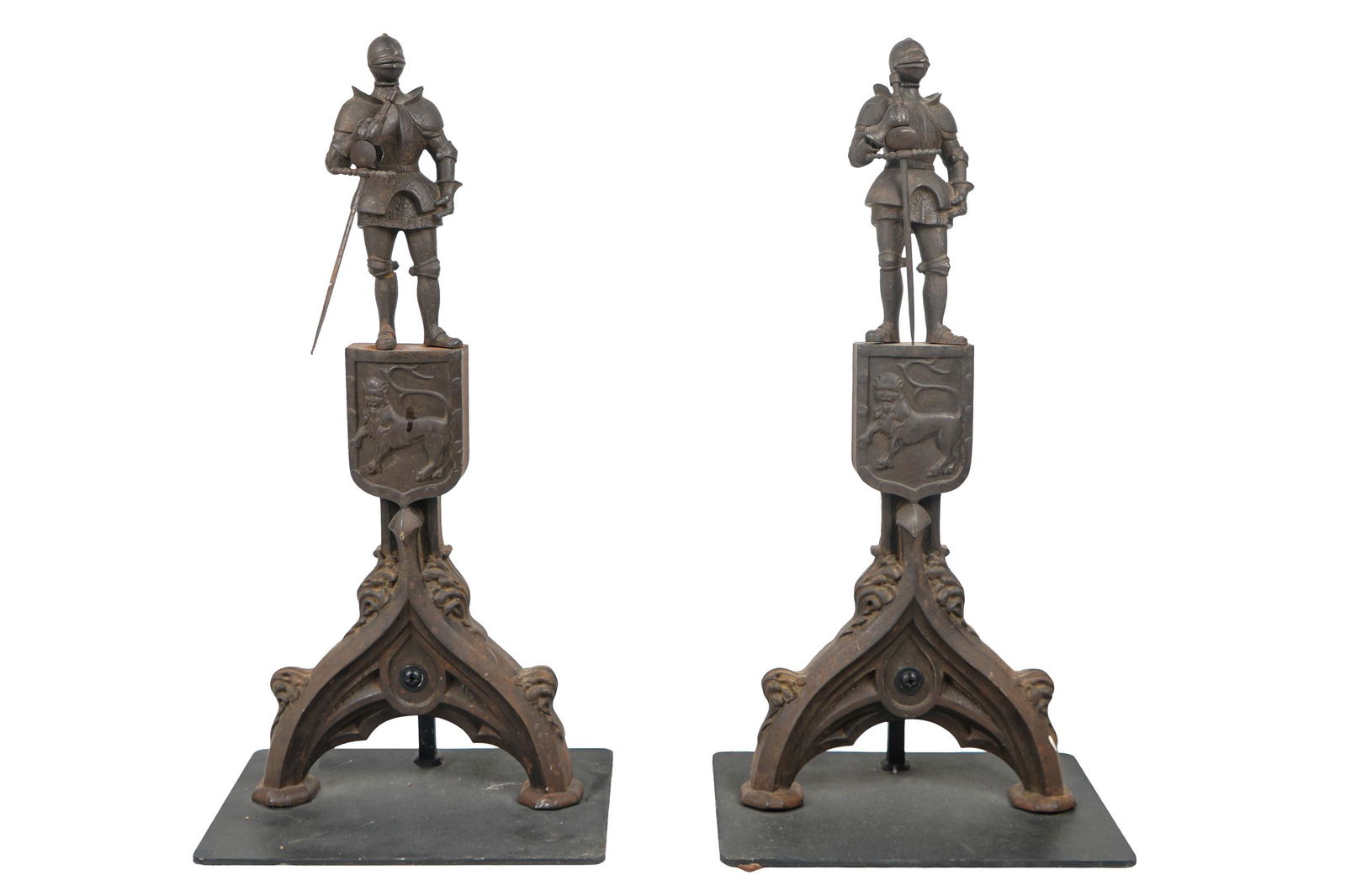 PAIR OF FIGURAL ANDIRONS (1 of 10)