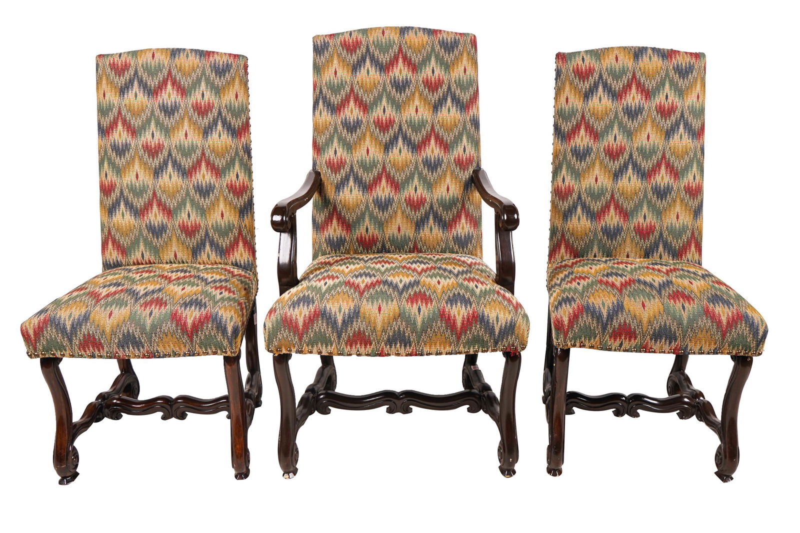 SET OF SIX  REGENCE-STYLE DINING CHAIRS (1 of 6)
